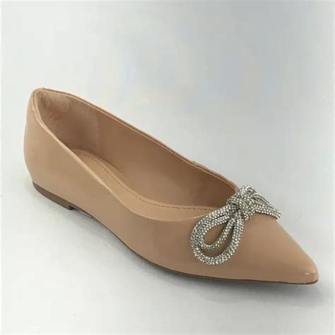 Sapatilha Bico Fino Nude Verniz Arezzo Parcelamento Sem Juros