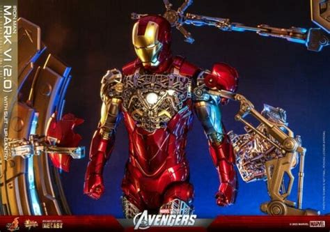 Hot Toys The Avengers Iron Man Mark Vi Ver And Suit Up Gantry Figure Set Mms D