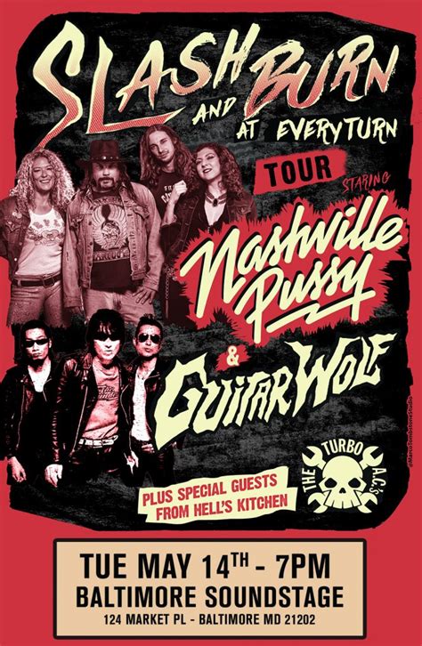 Nashville Pussy Guitar Wolf Baltimore Soundstage