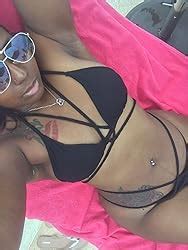 Amazon Qinsen Women Sexy Halter Bikini Sets Criss Bandage Pcs Bathing Suitblack L