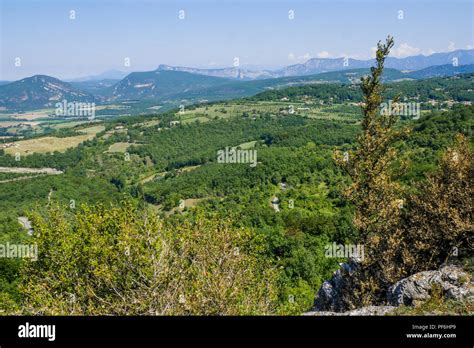 Panoramic view of the Drome region, France Stock Photo - Alamy