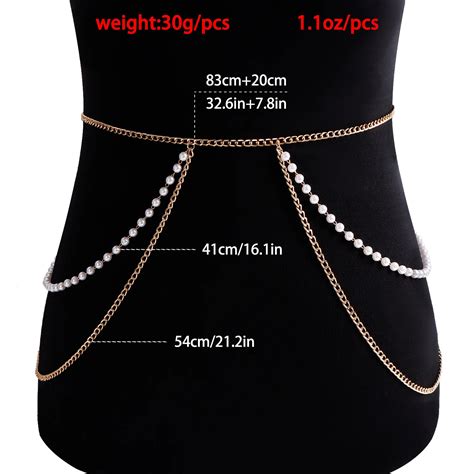Sexy Summer Bikini Pearls Bead Waist Chains For Women Beach Holiday Waist Belt Belly Chain