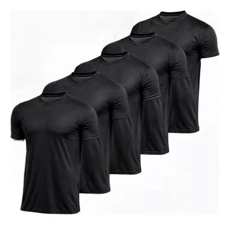 Kit 5 Camisetas Básicas Masculina Dry Fit Lisa Tradicional MercadoLivre