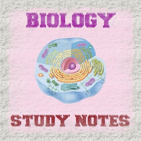 biology study notes handwritten    topics covered