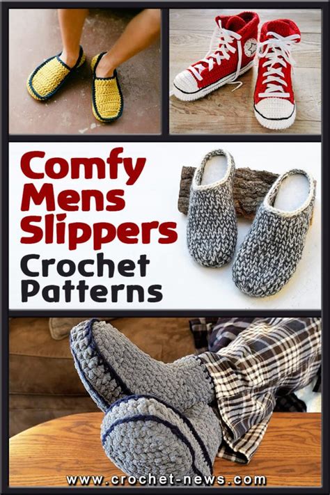 13 Comfy Mens Crochet Slippers Patterns Crochet News