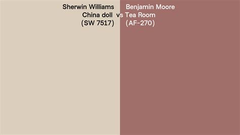 Sherwin Williams China Doll Sw Vs Benjamin Moore Tea Room Af