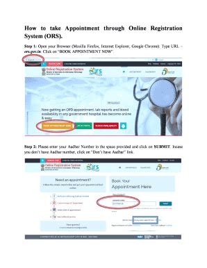 Fillable Online Rmlh Nic How To Take Appointment Through Online