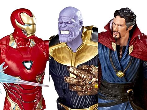 PRÉ VENDA Pack Bonecos Homem de Ferro Thanos Doutor Estranho 10