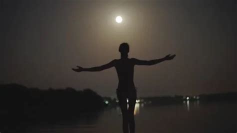 Silhouette Of Slim Woman In Bikini Walki Stock Video Pond