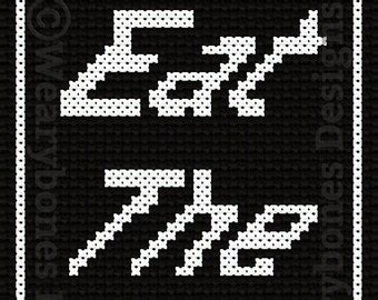 Eat The Rich Cross Stitch Pattern Fuck The Patriarchy Etsy