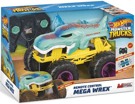 Samochód zdalnie sterowany Hot Wheels Monster Truck Mega Wrex 63680 niskie ceny i opinie w