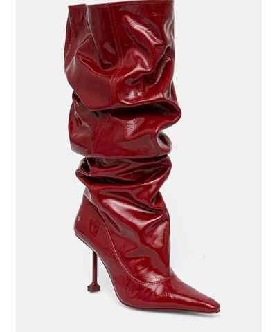 Червени дамски обувки Naked wolfe с тънък ток GLAMI bg