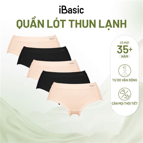 BILL K TẶNG TÚI SATIN VÀ QUẦN LÓT Combo Quần lót nữ thun lạnh iBasic vải Modal bikini