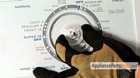 Washer Timer Dial Part WP3957841 How To Replace YouTube