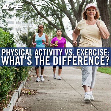 Physical Activity Vs Exercise Whats The Difference Fitness Pinterest Exercises