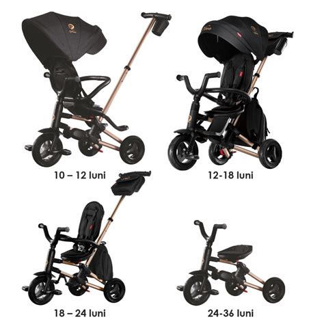 Tricicleta ultrapliabila Qplay Nova Rubber Gold Limited Edition - Smart ...