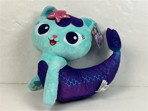 Gabbys Dollhouse 15” Jumbo Exclusive Plush Mercat Mer Cat Dreamworks