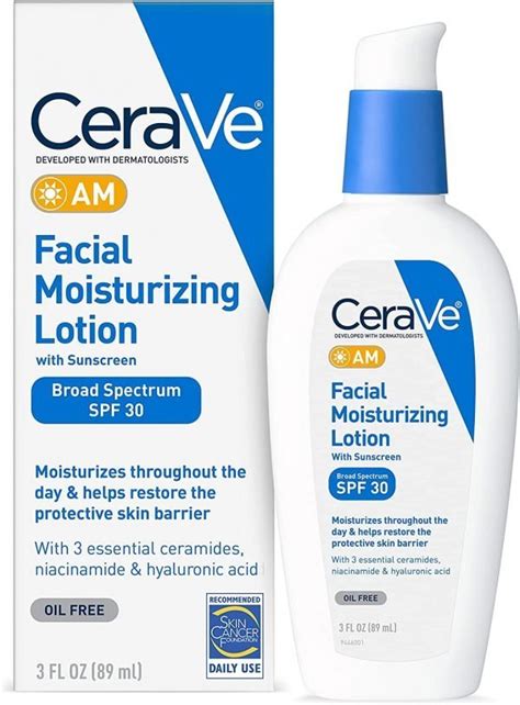 Cerave Lotion Hydratante Visage Jour Am Fps Ml Queen Cosmetique