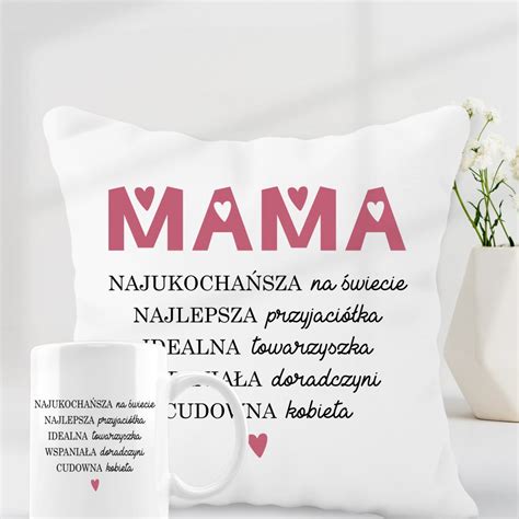 Prezent Na Dzie Mamy Zestaw Kubek Poduszka