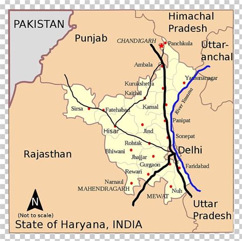 Sonipat Map Ghaggar-Hakra River Punjab Geography PNG, Clipart, Area ...