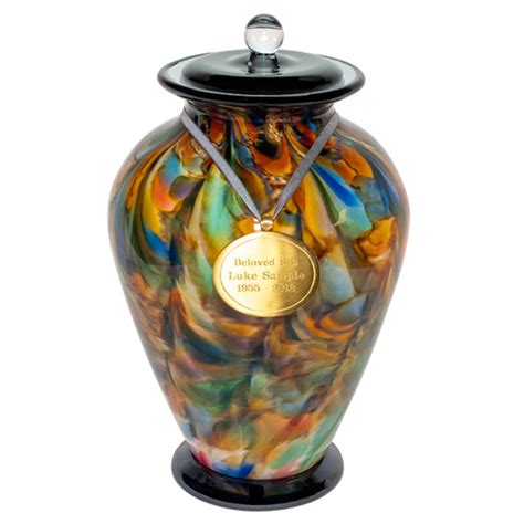 interlude hand blown glass urn glass urns