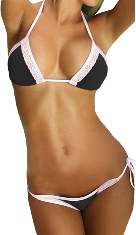 Womens 2 Piece Swimsuits Tankini Top Set Sexy Silk Bikini Folded Double Layer Swimsuit Sexy