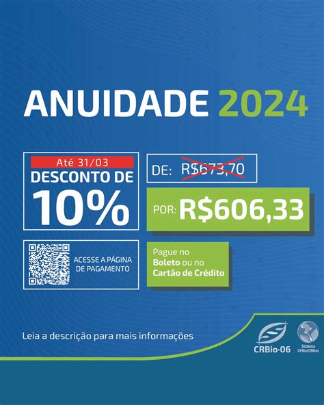 Anuidade Confira Valores E Descontos Especiais Para