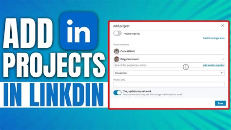 How To Add Projects In Linkedin A Step By Step Guide Youtube