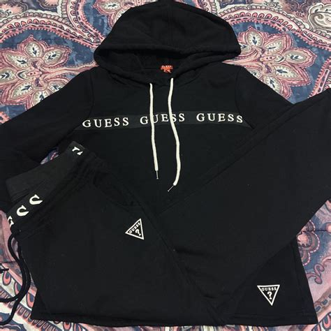 Guess Tracksuit Set Great Condition Top Is Depop