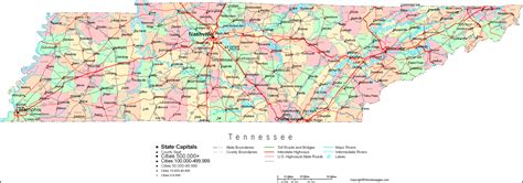 tennessee county map with zip codes