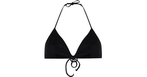 Eres Cubisme Triangle Bikini Top In Black Lyst