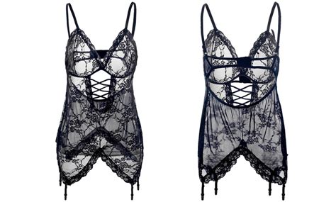 Jusqu à Set de lingerie sensuelle Groupon