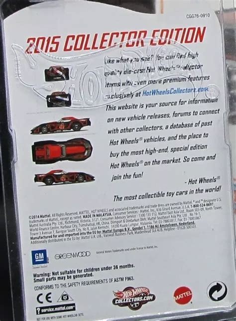 Hot Wheels Greenwood Corvette Toys R Us Exclusive RLC Exclusive Release Collectors Edition