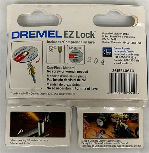 Dremel Ez Ez Lock Cut Off Wheel Starter Kit Ebay