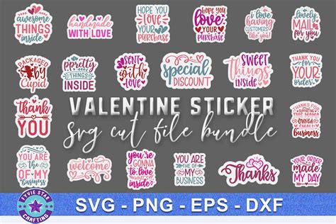 Valentine Sticker Bundle Bundle · Creative Fabrica