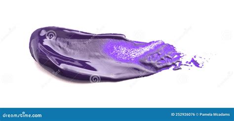 A Purple Paint Swatch on a White Background Stock Photo - Image of ...