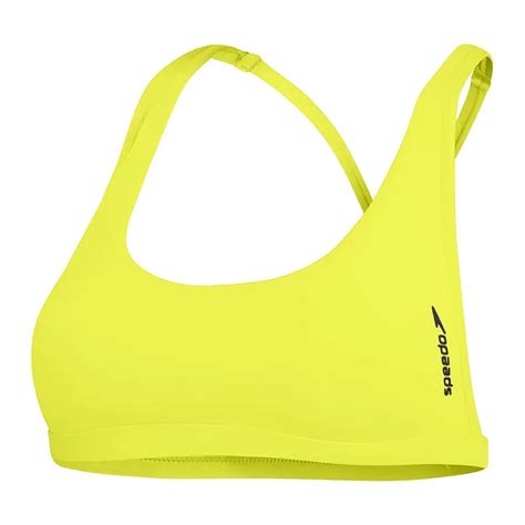 Speedo Solid Convertible Bikini Top Yellow Swiminn