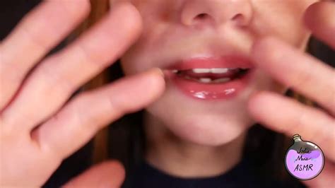 Asmr Extremely Close Up Clickity Whisper Dual Mics Chewing Gum