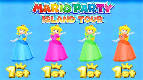 Mario Party Island Tour Best Minigames Peach Vs Bowser Jr Vs Yoshi Vs