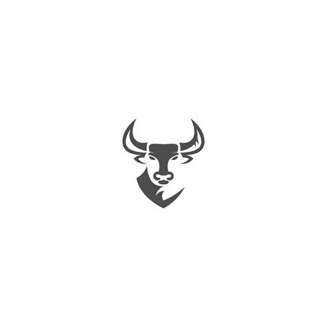 Bull icon logo design 12599798 Vector Art at Vecteezy