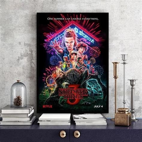 Cuadros Stranger Things Poster Season 3 Posters Canvas Painting