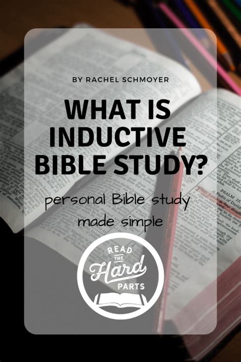 Personal Bible Study Made Simple What Is Inductive Bible Study Artofit