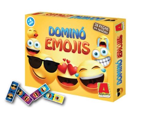 Jogo Domin Emojis Algazarra Alternativa Brinquedos Alternativa