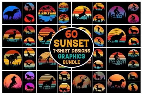 Sunset Retro Vintage Graphic Bundle Bundle Creative Fabrica