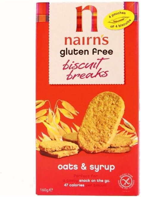 Pack Of Gluten Free Oat Syrup Biscuit Breaks Nairn S Oatcakes