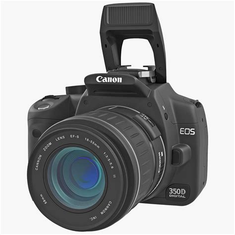 Digital SLR Camera Canon EOS 350D 3D Model #AD ,#Camera#SLR#Digital# ...