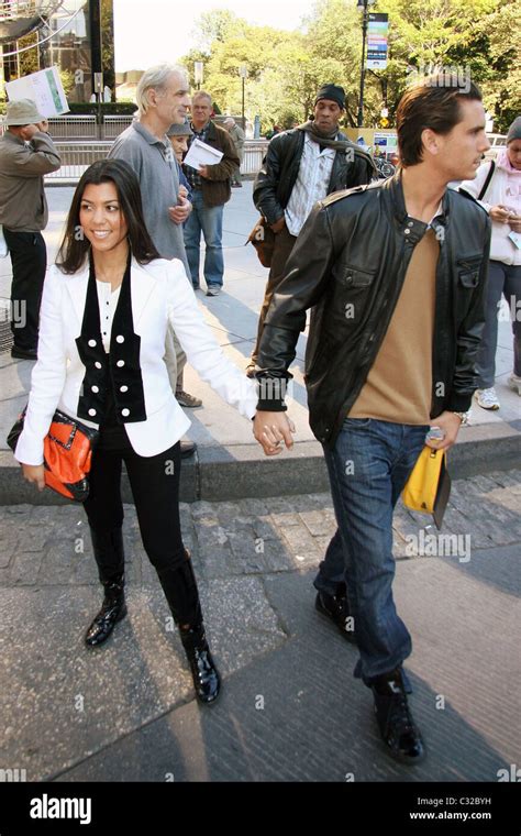 Kourtney Kardashian And Her Boyfriend Scott Storch Leaving Their
