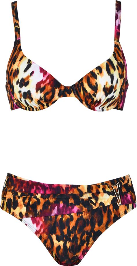 Σετ Γυναικείο μαγιό Naturana Μπικίνι Plus size Animal Cup D lingerie shop gr