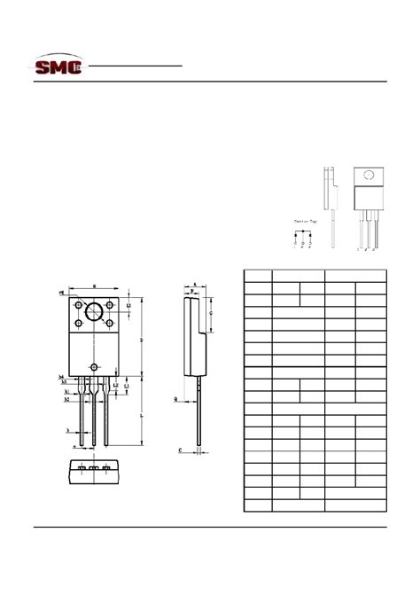 MBRF2060CTL Datasheet 1 5 Pages SMC SCHOTTKY RECTIFIER