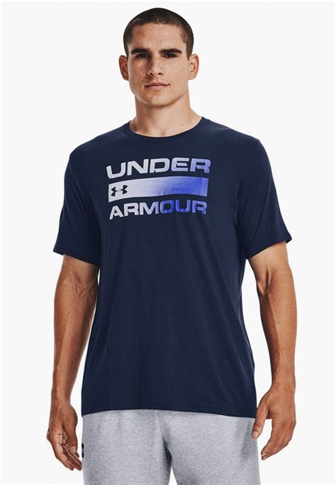 Футболка спортивная Under Armour UA TEAM ISSUE WORDMARK SS, цвет: синий ...